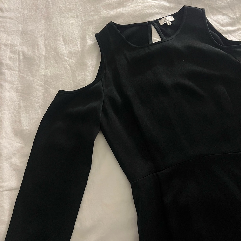ARITZIA - WILFRED BLACK DRESS WITH SHOULDER DETAIL
